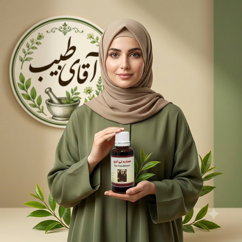 قطره تی تری یا درخت چای گیاه اسانس ضد جوش و قارچ