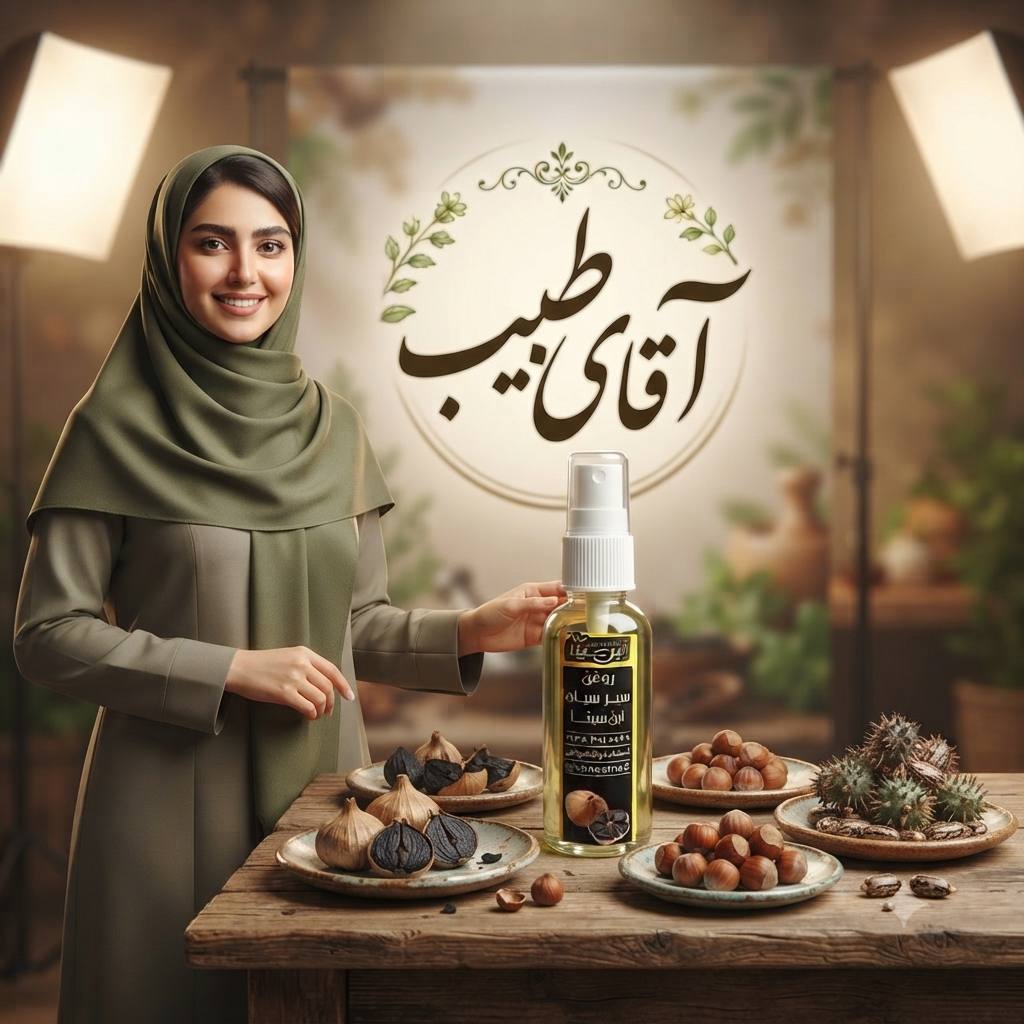 روغن سیر سیاه تقویت کننده موثر مو و ریش و ابرو | ۳۰ میلی لیتری